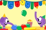google doodle games, new year's day 2018 google doodle, google doodle marks new year s eve with a pair of cute elephants, Penguins