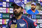 KL Rahul in IPL, KL Rahul new updates, kl rahul s interesting remark on rohit sharma, Mumbai indians