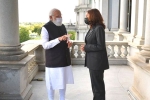 Narendra Modi USA tour, Narendra Modi latest, narendra modi s special gift to kamala harris, Indian americans