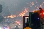 Los Angeles Wildfire new, Los Angeles Wildfire evacuations, new wildfire erupts near los angeles, Fighter