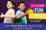 SAKSHI KARRA, GAUTHAM, this summer enroll your kids in the summer fun activities organised by the youth empowerment foundation, Life style