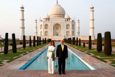 President Trump and the First Lady’s visit to Taj Mahal in Agra